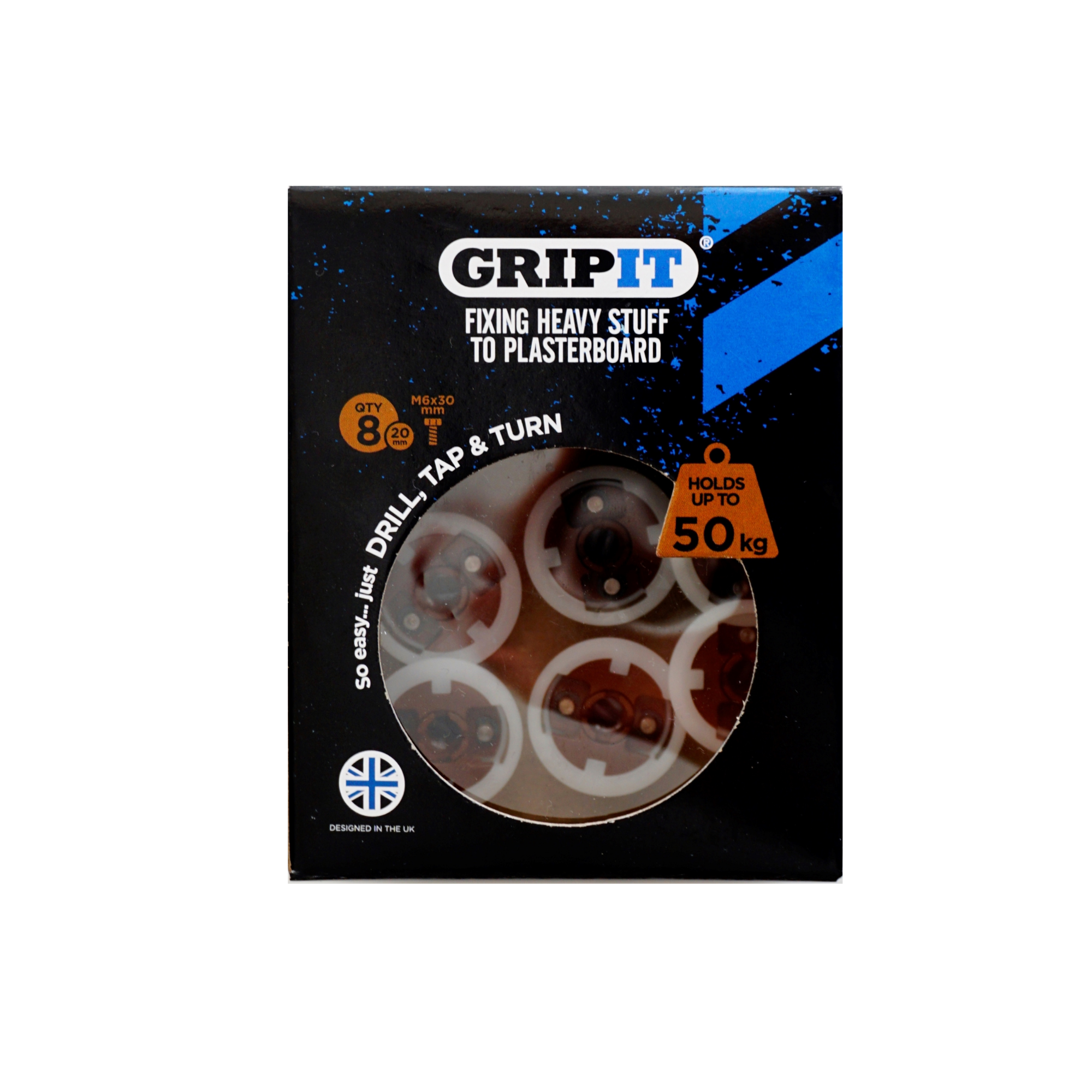 GripIt Plasterboard Fixing 20mm Brown